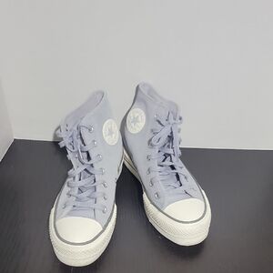 Converse Light Gray High-Top Sneakers